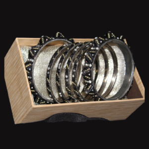 Black Stoned Bangles