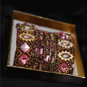 Pink & Gold Bangles