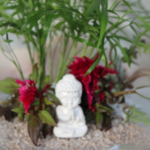 Mini Buddha Statue (White)
