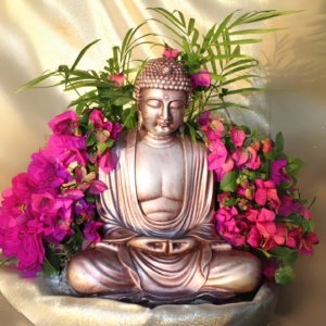 Large Buddha Statue (Rose Gold)