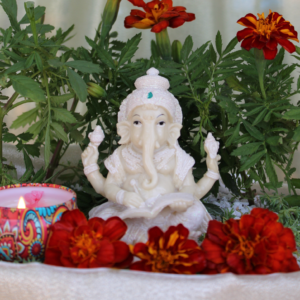 Small Ganesha Statue (White)