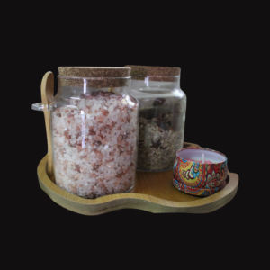 Handblown Jar & Spoon
