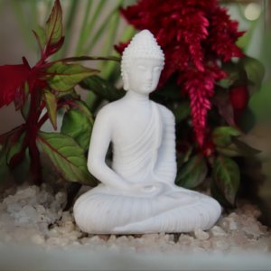 Small Buddha Statue (White)
