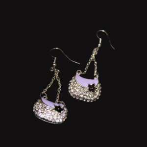 Lilac Handbag Earrings
