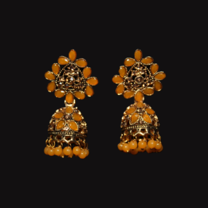 Mustard & Gold Eastern Earrings
