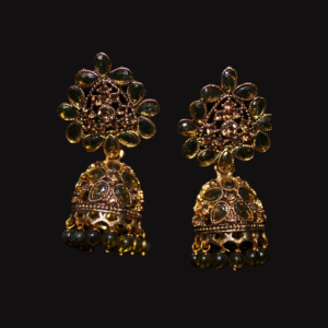 Olive & Gold Eastern Earrings