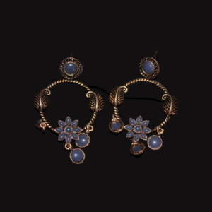 Purple Flower Earrings