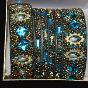 Blue & Gold Bangles